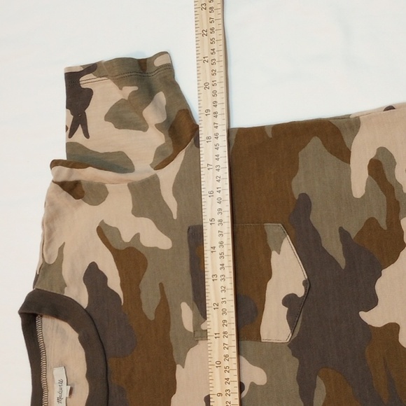 Madewell Womens Easy Crop Tee Size XXS Cottontail Camo Short Sleeve Pocket Crew - Picture 6 of 7